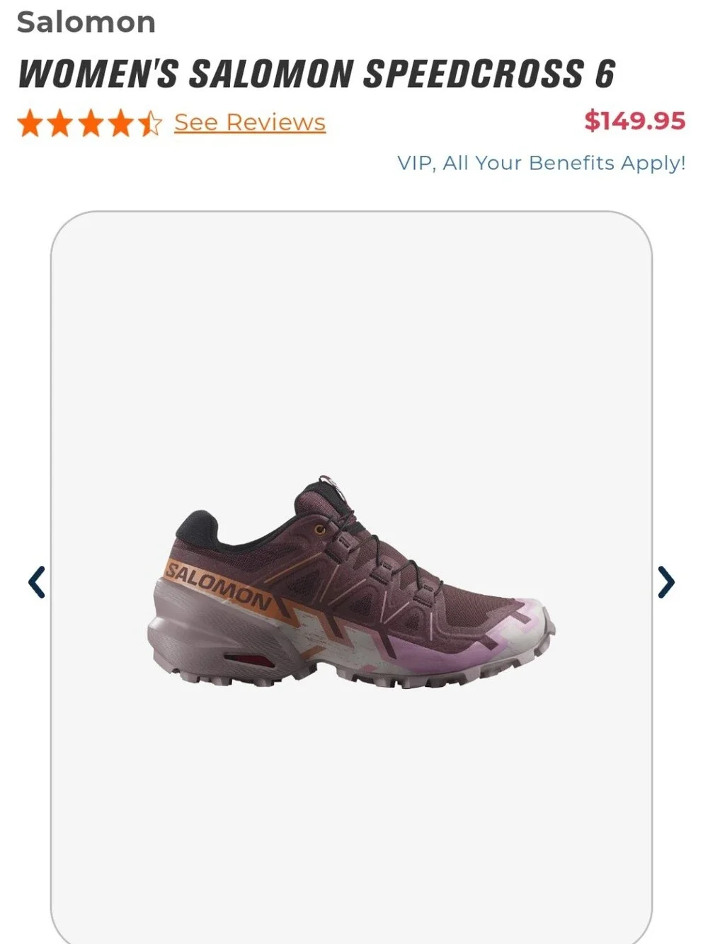 Salomon Women's Salomon Speedcross 6 -Grape/Mauve